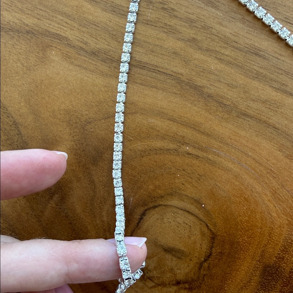H&M Silver Rhinestone Body Chain - Picture 6 of 6